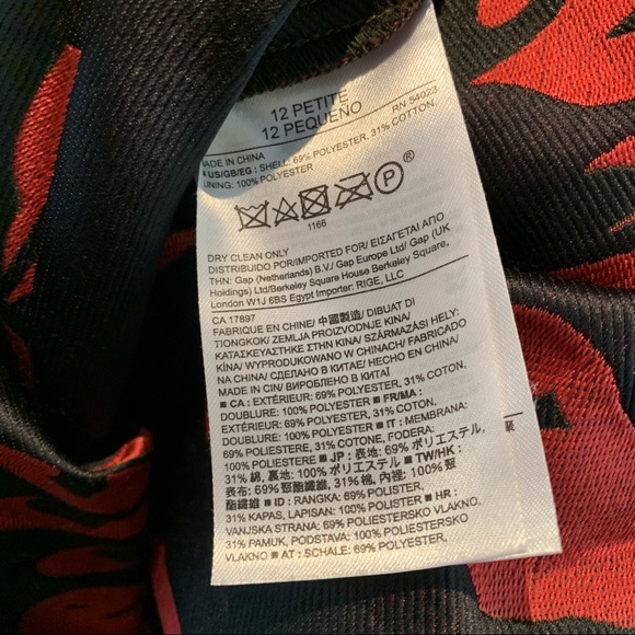 ⭐️ Banana Republic Pink and Green Jacquard Dress - Picture 6 of 6